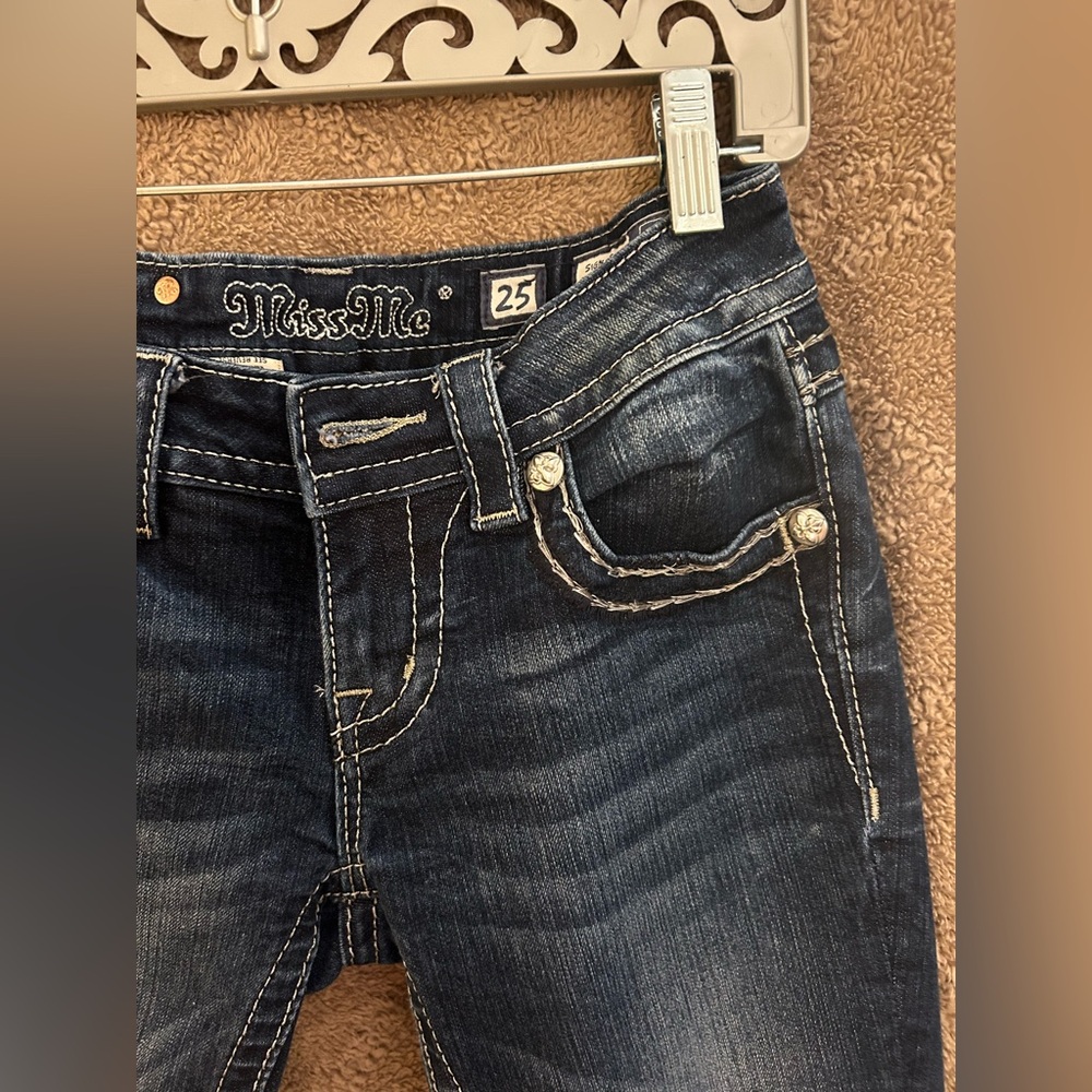Miss Me Dark Blue Boot Cut Jeans - Picture 3 of 13